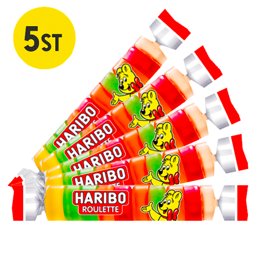 5st - Haribo Roulette Fruit 25g