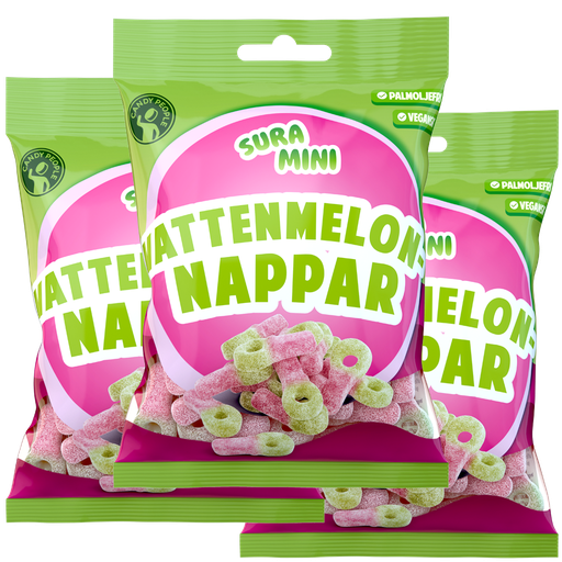 3st - Sura Mini Vattenmelonnappar 70g