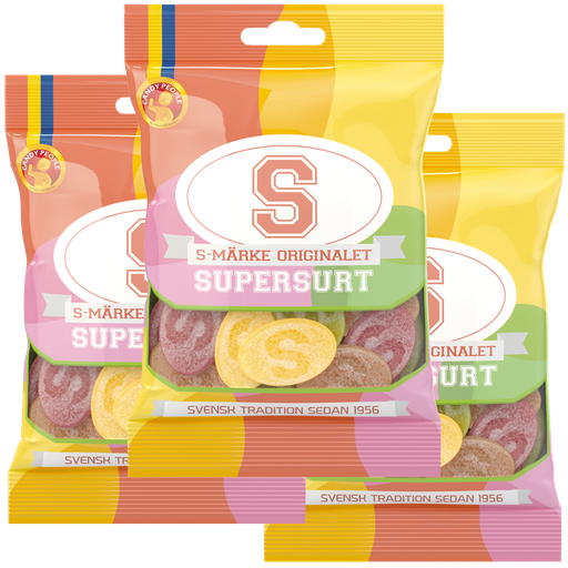 3st - S-Märke Supersurt 80g
