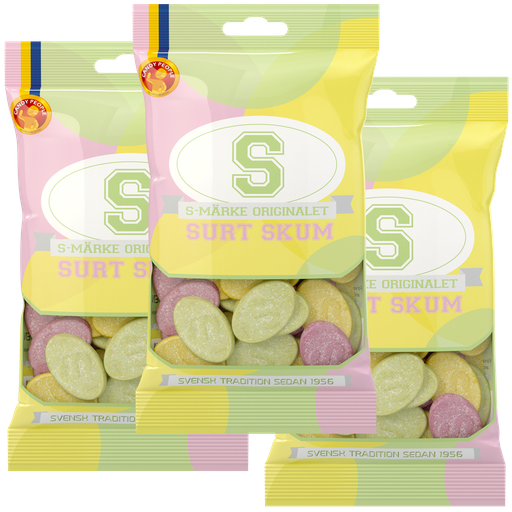 3st - S-Märke Surt Skum 70g