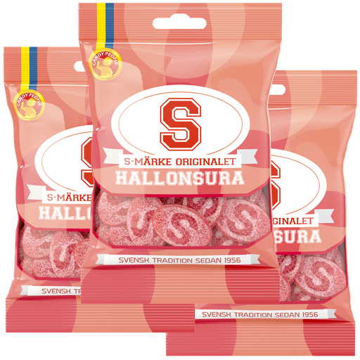 3st - S-Märke Hallonsura 80g