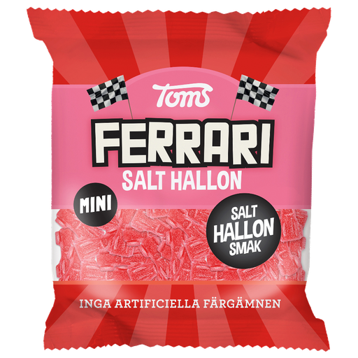 Toms Mini Ferrari Salt Hallon 80g
