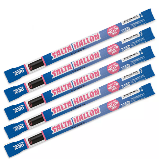 5st - Pingvinstång Salta Hallon 27g