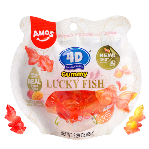 Amos 4D Gummy Lucky Fish 65G