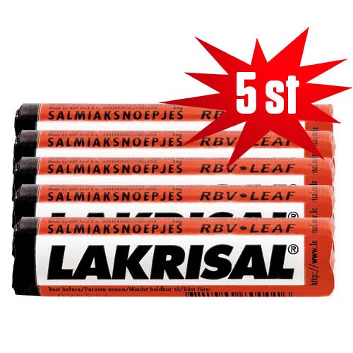 5st - Lakrisal rulle röd