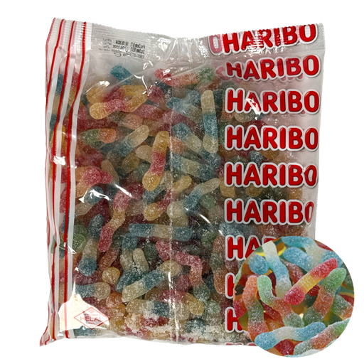 Haribo Fizzy Worms 1kg