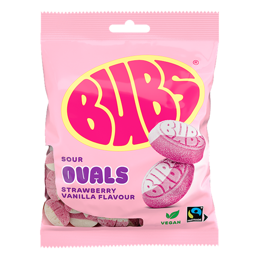 Bubs Sour Strawberry Vanilla 90g