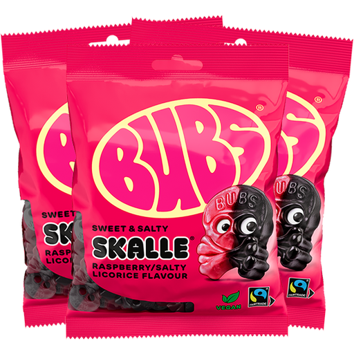 3st - Bubs Hallon/Lakritsskalle 90g