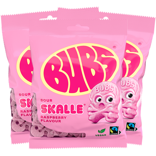 3st - Bubs Hallonskalle skum 90g