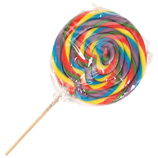 Stor Spiral Rainbow Klubba 200g