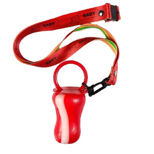 Godisnapp Röd & Vit med band 110g