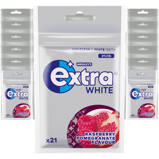 Extra White Raspberry Granatäpple 30stst