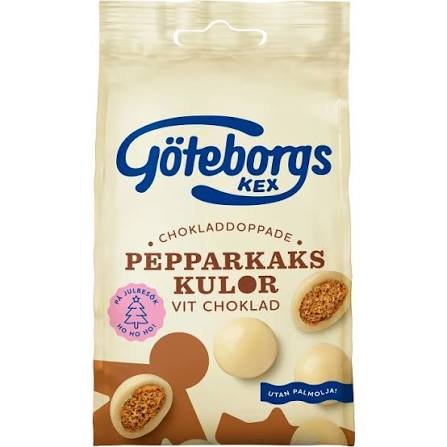 Pepparkakskulor Vit Choklad 120g