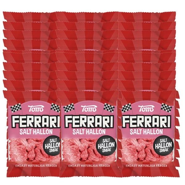 Ferrari Salt Hallon 120g x 30 st | Default Start Page - Alla kategorier - Godis - Påsar & Stycksaker - Godispåsar | Gottegrisen