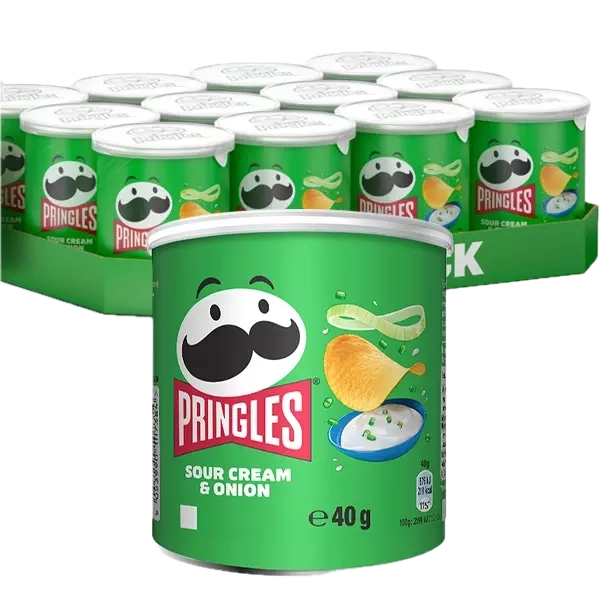 Pringles Sour Cream & Onion 12x 40g | Default Start Page - Alla kategorier - Chips & Snacks - Chips - Chipsrör | Gottegrisen