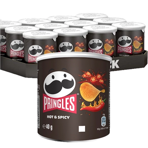 Pringles Hot & Spicy 12x 40g | Default Start Page - Alla kategorier - Chips & Snacks - Chips - Chipsrör | Gottegrisen