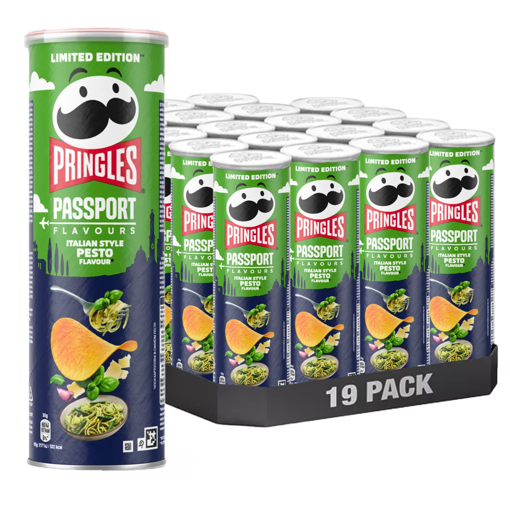 Pringles Italian Style Pesto 165g x 19st