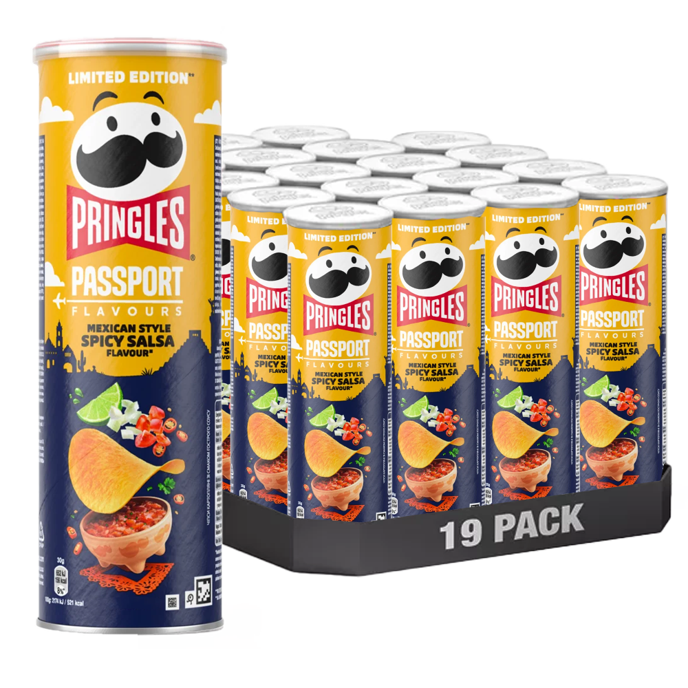 Pringles Mexico Spicy Salsa 165g x 19st