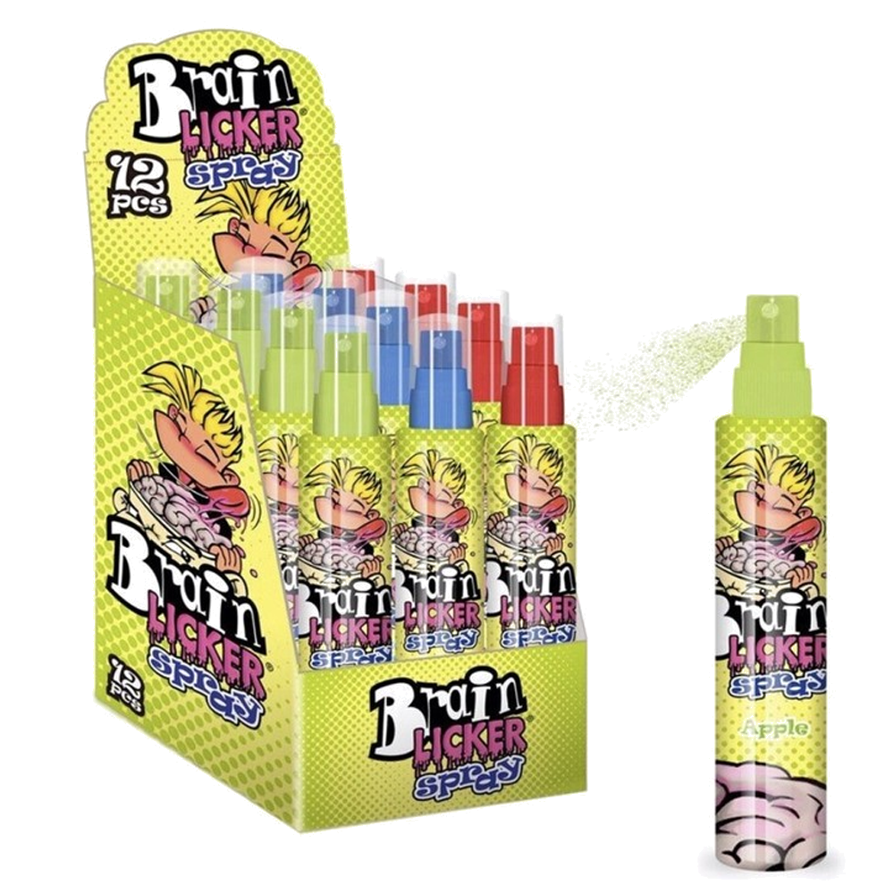Brain Licker Spray 60ml x 12st | Default Start Page - Alla kategorier - Godis - Påsar & Stycksaker - Roliga Stycksaker | Gottegrisen