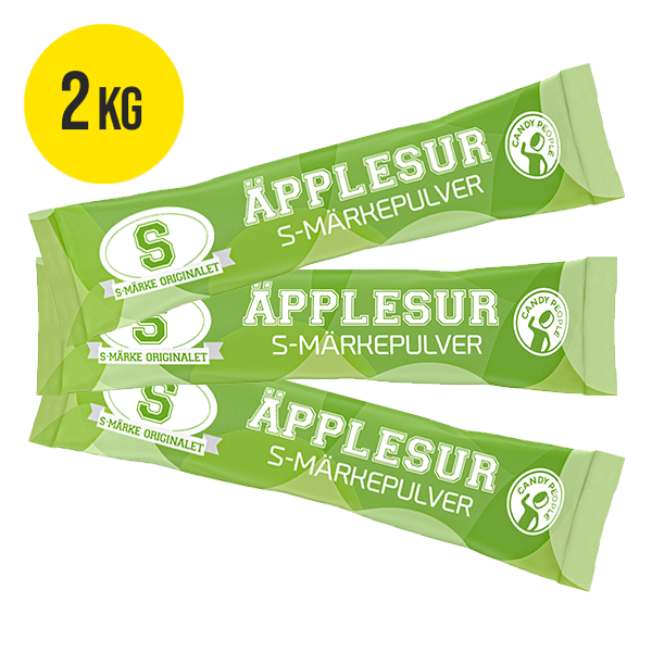 S-Märke pulver Äpplesur 2kg | Default Start Page - Alla kategorier - Godis - Lösvikt | Gottegrisen