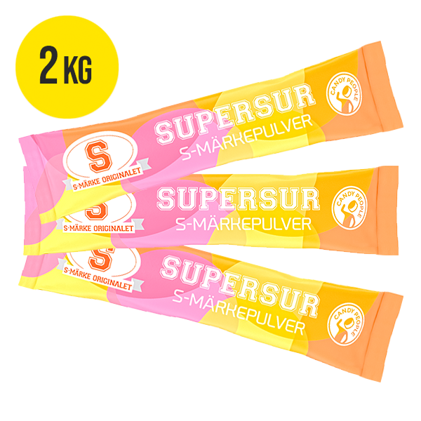 S-Märke pulver Supersur 2kg | Default Start Page - Alla kategorier - Godis - Lösvikt | Gottegrisen