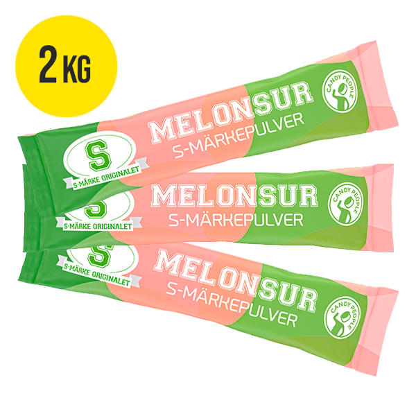 S-Märke pulver Melonsur 2kg | Default Start Page - Alla kategorier - Godis - Lösvikt | Gottegrisen