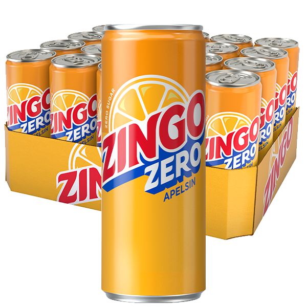 Zingo Zero Apelsin 20st x 33cl | Default Start Page - Alla kategorier - Drycker - Läsk | Gottegrisen