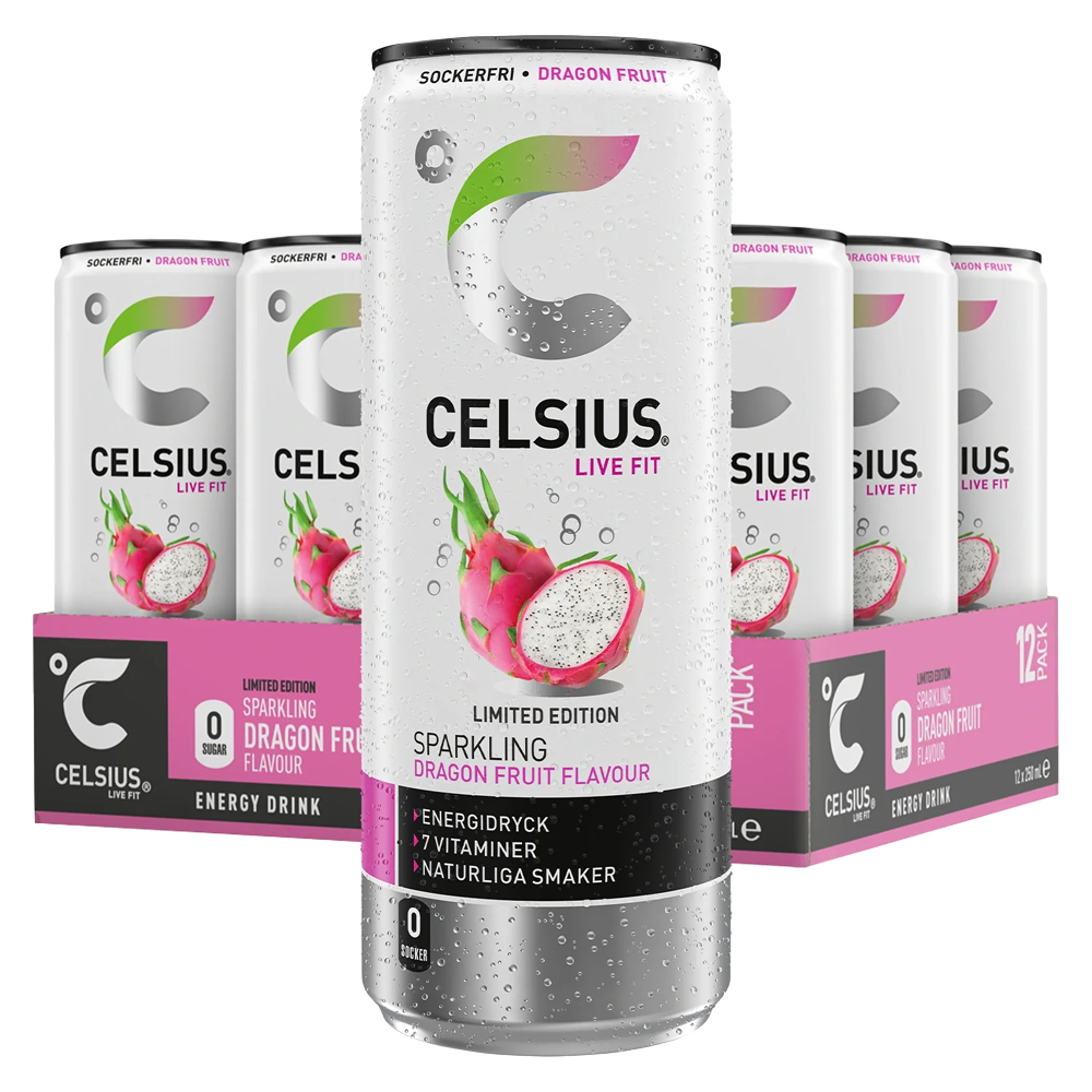 Celsius Dragon Fruit 25cl x 12st