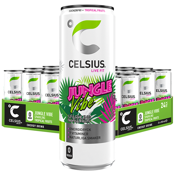Celsius Jungle Vibe 24st x 355ml | Default Start Page - Alla kategorier - Nyheter - Nyheter 2024 - Dryck - Nyheter 2024 | Gottegrisen