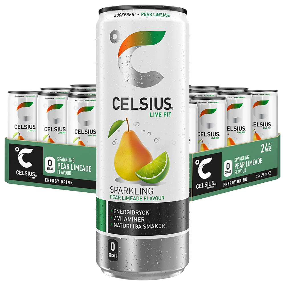 Celsius Pear Limeade 24st x 355ml |  | Gottegrisen