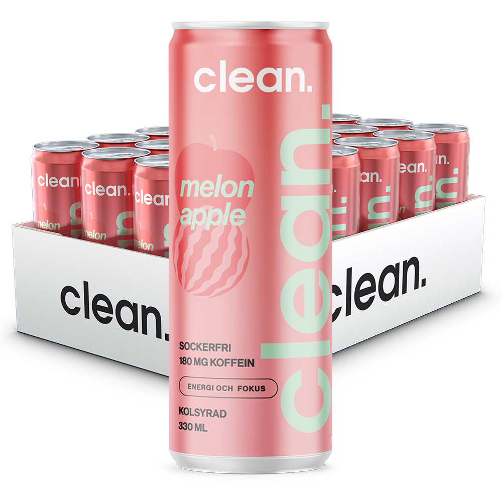 Clean Melon Apple 330ml x 24st | Default Start Page - Alla kategorier - Drycker - Funktionsdryck | Gottegrisen