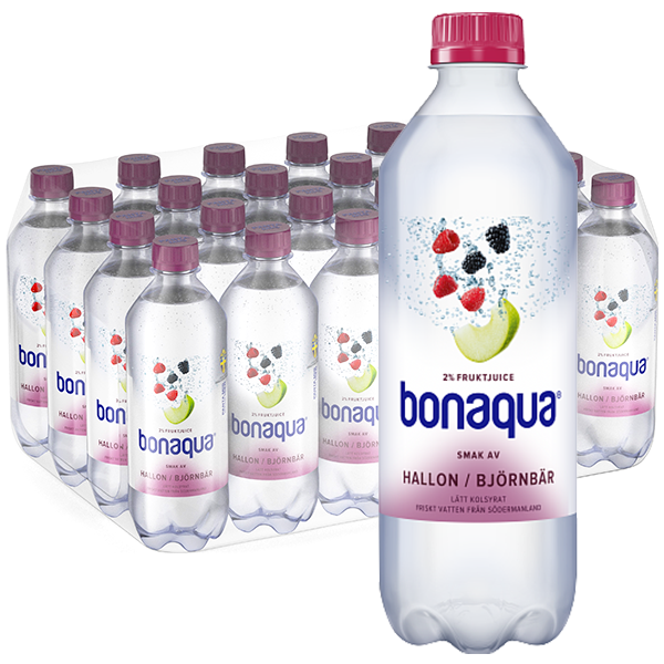 Bonaqua Hallon Björnbär 50cl x 24st | Default Start Page - Alla kategorier - Drycker - Mineralvatten | Gottegrisen