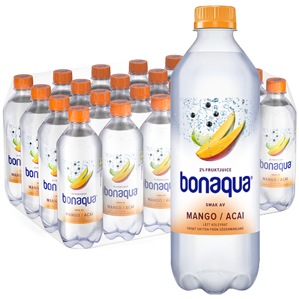 Bonaqua Mango Acai 50cl x 24st | Default Start Page - Alla kategorier - Drycker - Mineralvatten | Gottegrisen