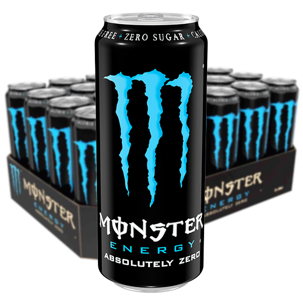 Monster Absolutely Zero (blå) 24 x 50cl | Default Start Page - Alla kategorier - Drycker - Energidryck | Gottegrisen