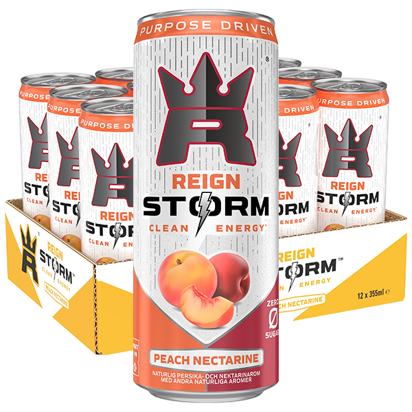 Reign Storm Energy Peach Nectarin 355x12 | Default Start Page - Alla kategorier - Nyheter - Nyheter 2024 - Dryck - Nyheter 2024 | Gottegrisen