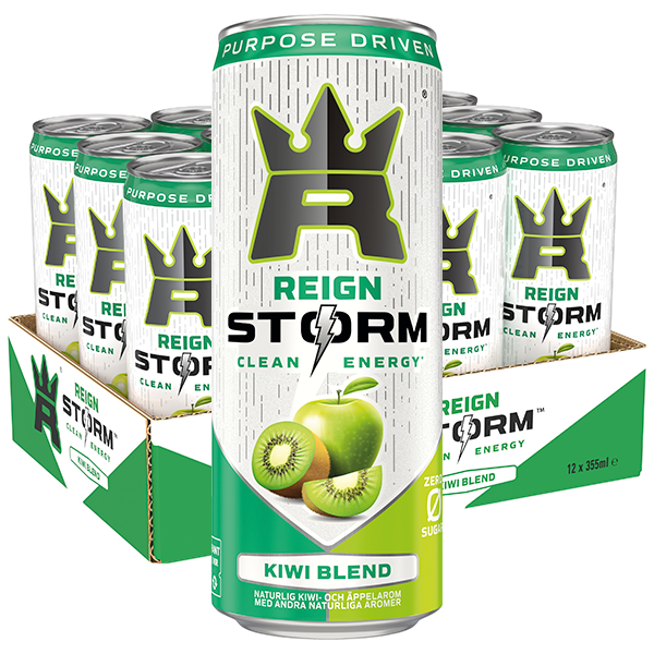 Reign Storm Kiwi Blend 355ml x12 | Default Start Page - Alla kategorier - Nyheter - Nyheter 2024 - Dryck - Nyheter 2024 | Gottegrisen