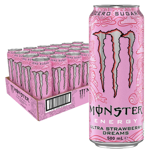 Monster Strawberry Dream 50cl x 24st | Default Start Page - Alla kategorier - Nyheter - Nyheter 2025 - Dryck - Nyheter 2025 | Gottegrisen