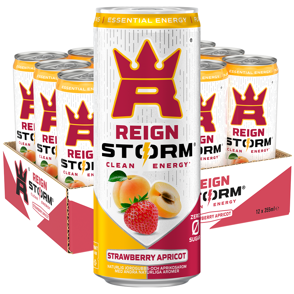 Reign Storm Strawberry Apricot 35,5cl 12 | Default Start Page - Alla kategorier - Nyheter - Nyheter 2026 - Dryck - Nyheter 2026 | Gottegrisen
