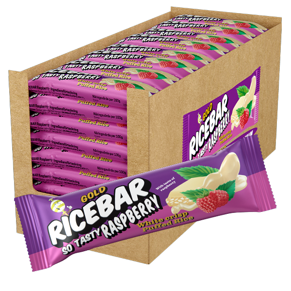 Ricebar Raspberry 20g x 40st | Default Start Page - Alla kategorier - Nyheter - Nyheter 2025 - Godis - Nyheter 2025 | Gottegrisen