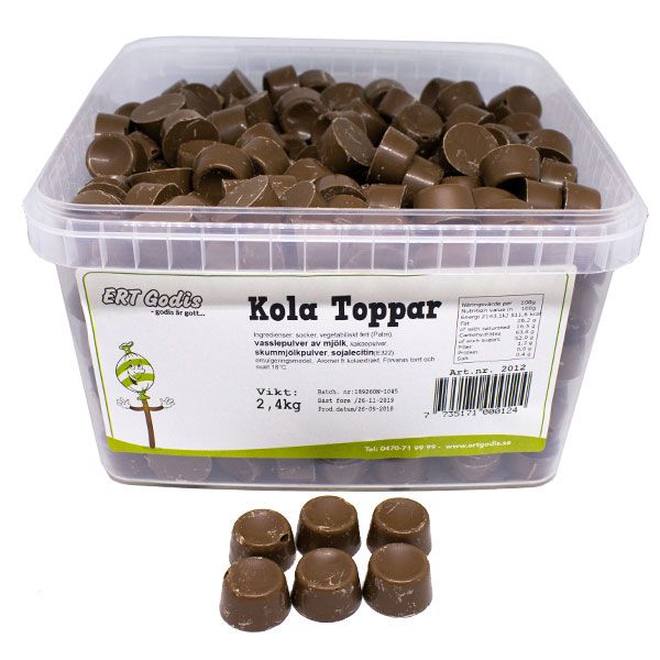 KOLATOPPAR - 2,4 kg | Default Start Page - Alla kategorier - Godis - Lösvikt | Gottegrisen