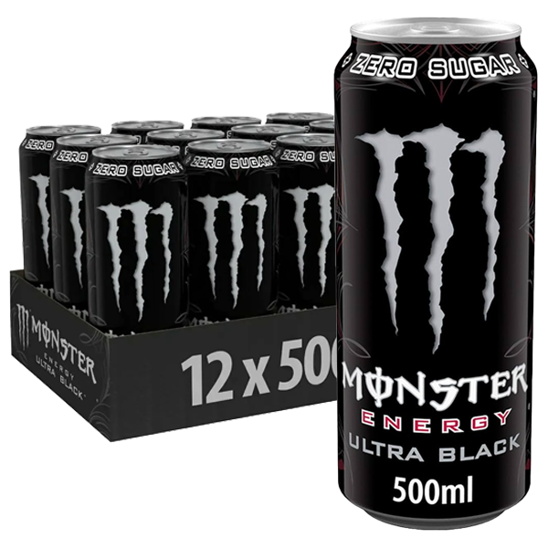 Monster Energy Ultra Black 12st x 500ml | Default Start Page - Alla kategorier - Nyheter - Nyheter 2025 - Dryck - Nyheter 2025 | Gottegrisen