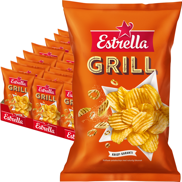 Estrella Grillchips 40g - 27st | Default Start Page - Alla kategorier - Chips & Snacks - Chips - Potatischips | Gottegrisen