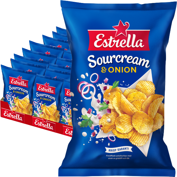 Estrella Sourcream & Onion 40g - 27st | Default Start Page - Alla kategorier - Chips & Snacks - Chips - Potatischips | Gottegrisen