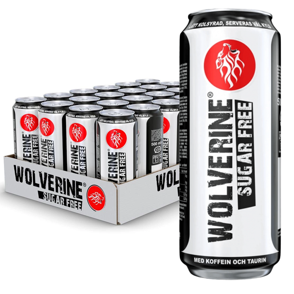 Wolverine Energy Sugarfree 24st x 50cl | Default Start Page - Alla kategorier - Drycker - Energidryck | Gottegrisen