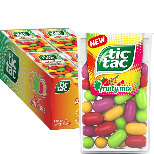 Tic Tac Fruity Mix 18g x 12st | Default Start Page - Alla kategorier - Godis - Storpack | Gottegrisen
