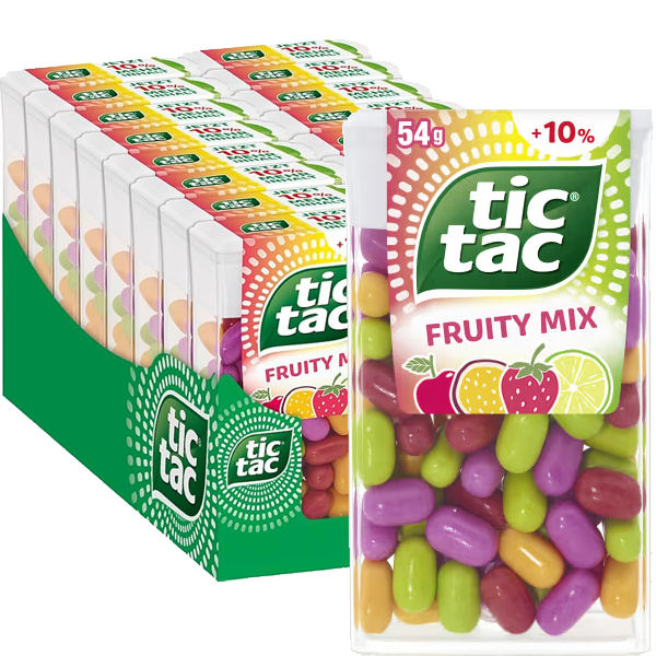Tic Tac Fruity Mix 24 x 54 g | Default Start Page - Alla kategorier - Godis - Storpack | Gottegrisen