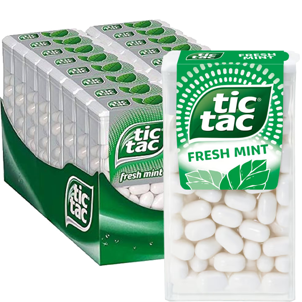 Tic Tac Mint 24 x 54 g | Default Start Page - Alla kategorier - Godis - Storpack | Gottegrisen