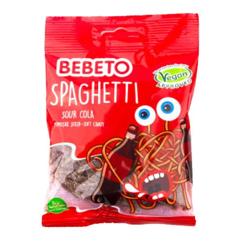 Bebeto Spaghetti Blue Raspberry 70g x 12 |  | Gottegrisen