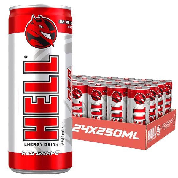 HELL Energy Red Grape Strong 25cl x 24st | Default Start Page - Alla kategorier - Drycker - Energidryck | Gottegrisen