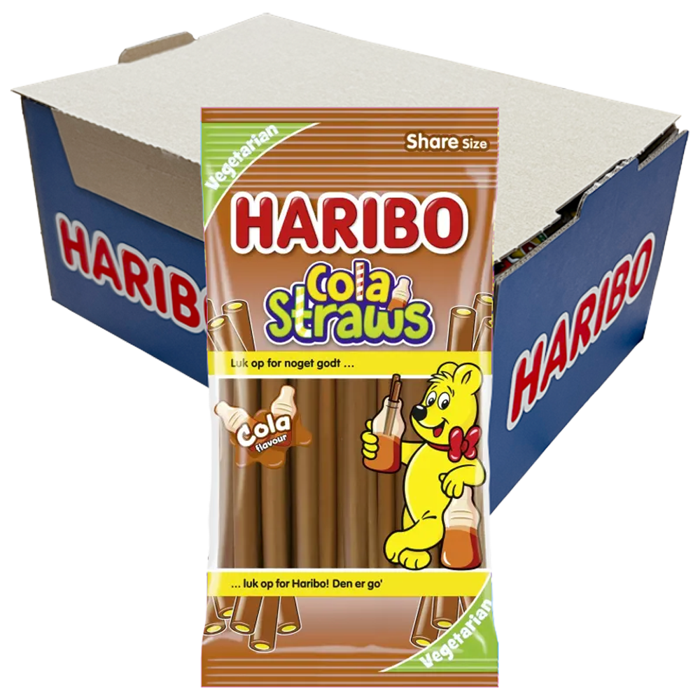 Haribo Cola Straws 80g x 21st